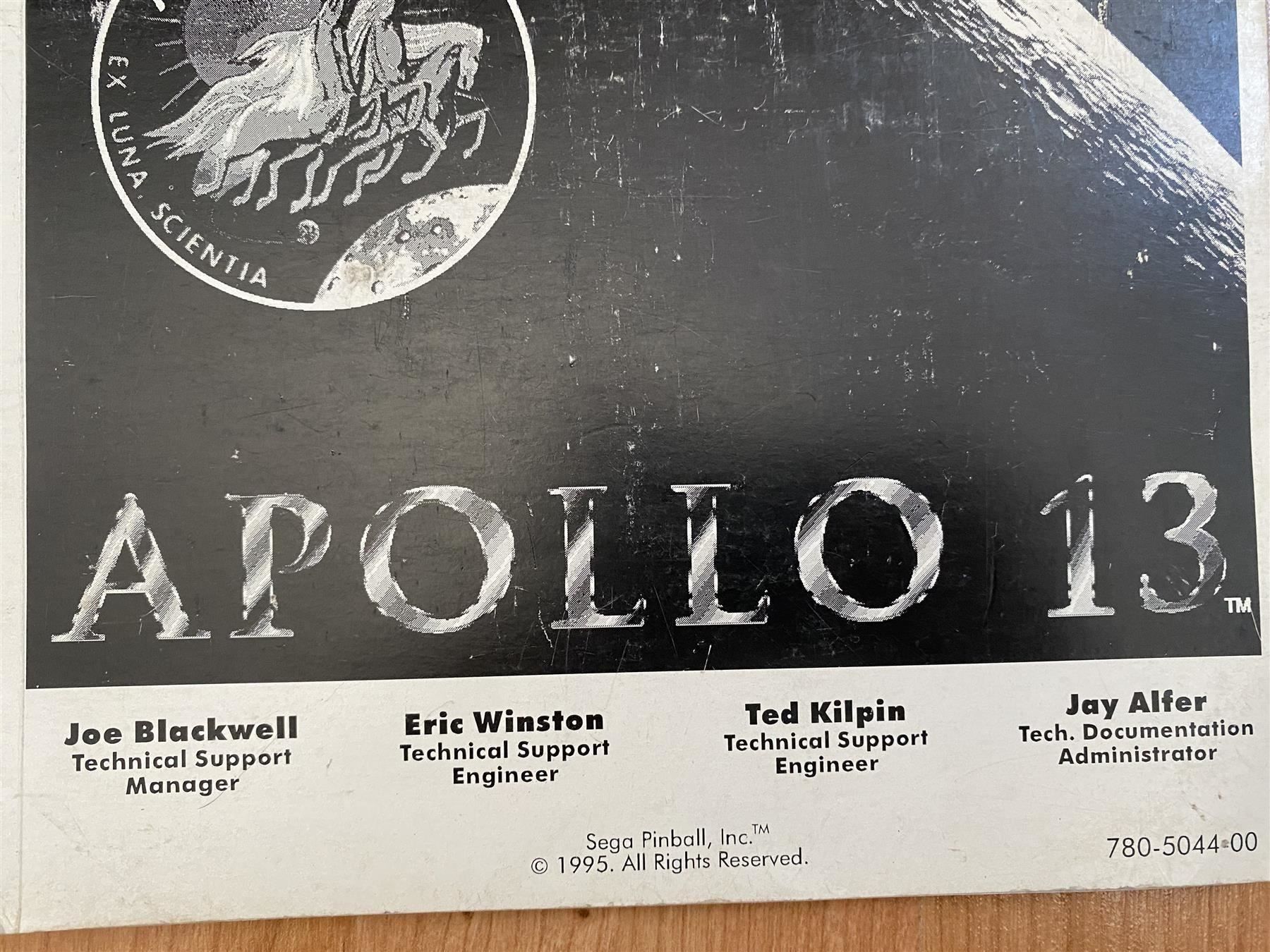 Flipper: Original Flipper Handbuch Apollo 13 – Usato da St.Gallen venduto da kingsamas 1
