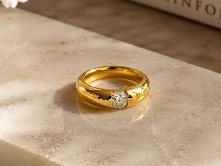 Ringe: Massiver Diamant - Ring,  ca. 0.91 ct – Gebraucht aus Zuzwil SG von artimmo