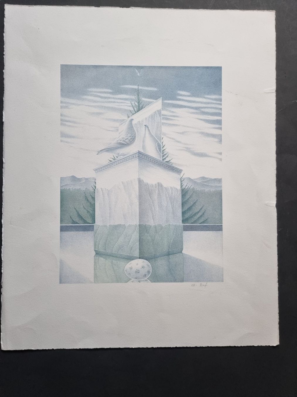 Grafica & Litografie: MARTIN RUF LITHOGRAPHIE SIGNIERT – Usato da Gersau venduto da grafik-kunst 1