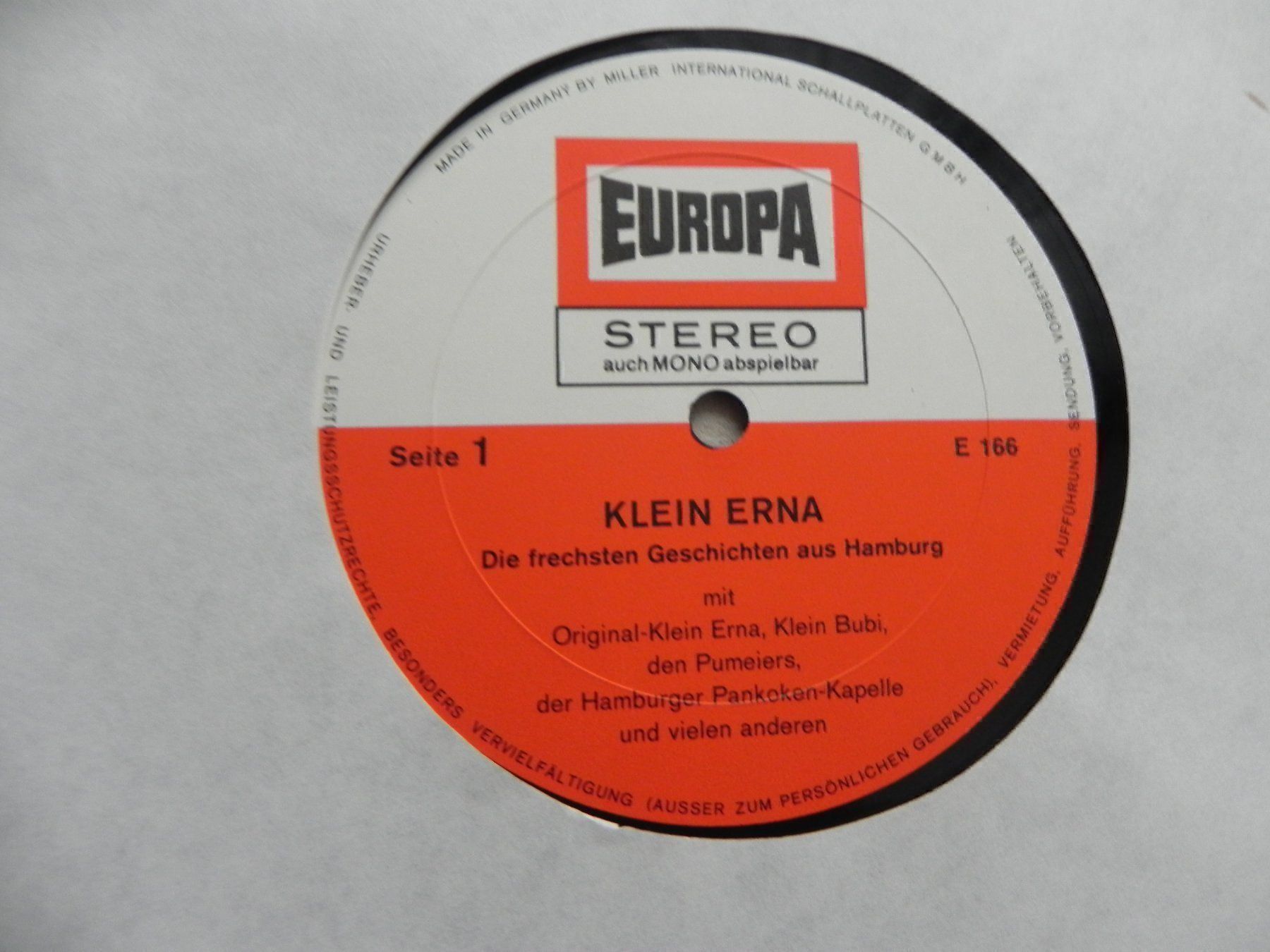 Dischi in vinile: LP Klein Erna freche Geschichte Hamburg – Usato da Siebnen venduto da krimsie 2