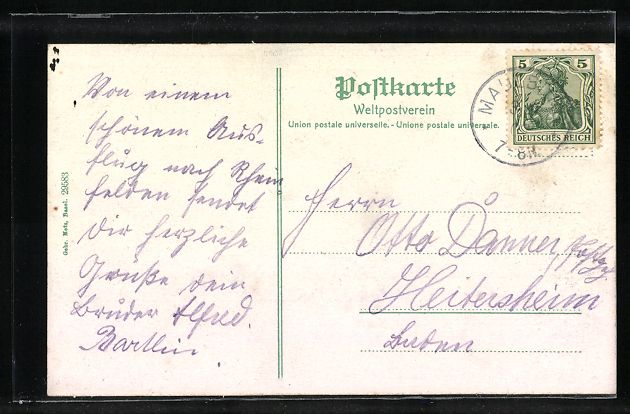 Cartoline postali: Rheinfelden, Blick zum Soolbad Schützen – Usato da Berlin venduto da bartko-reher 1