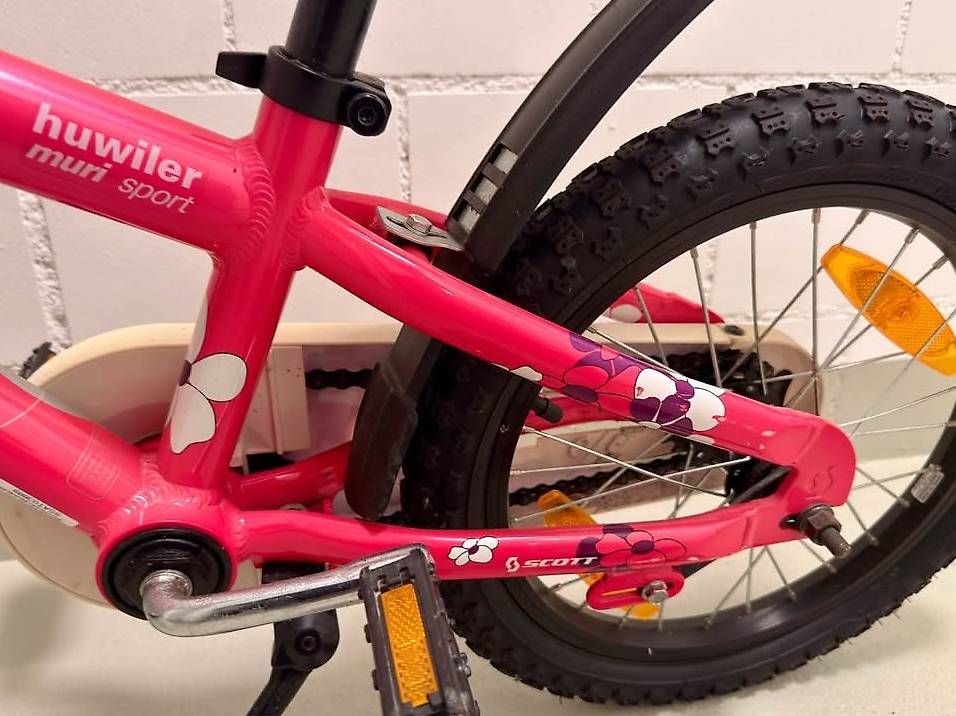 Scott Biciclette: Kinderfahrrad SCOTT 16 Zoll  mit Stützrädern – Usato da Matzendorf venduto da sas_skl6 2