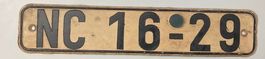 Altes Kennzeichen DDR NC 16-29 - Rarität! Mit Plakette