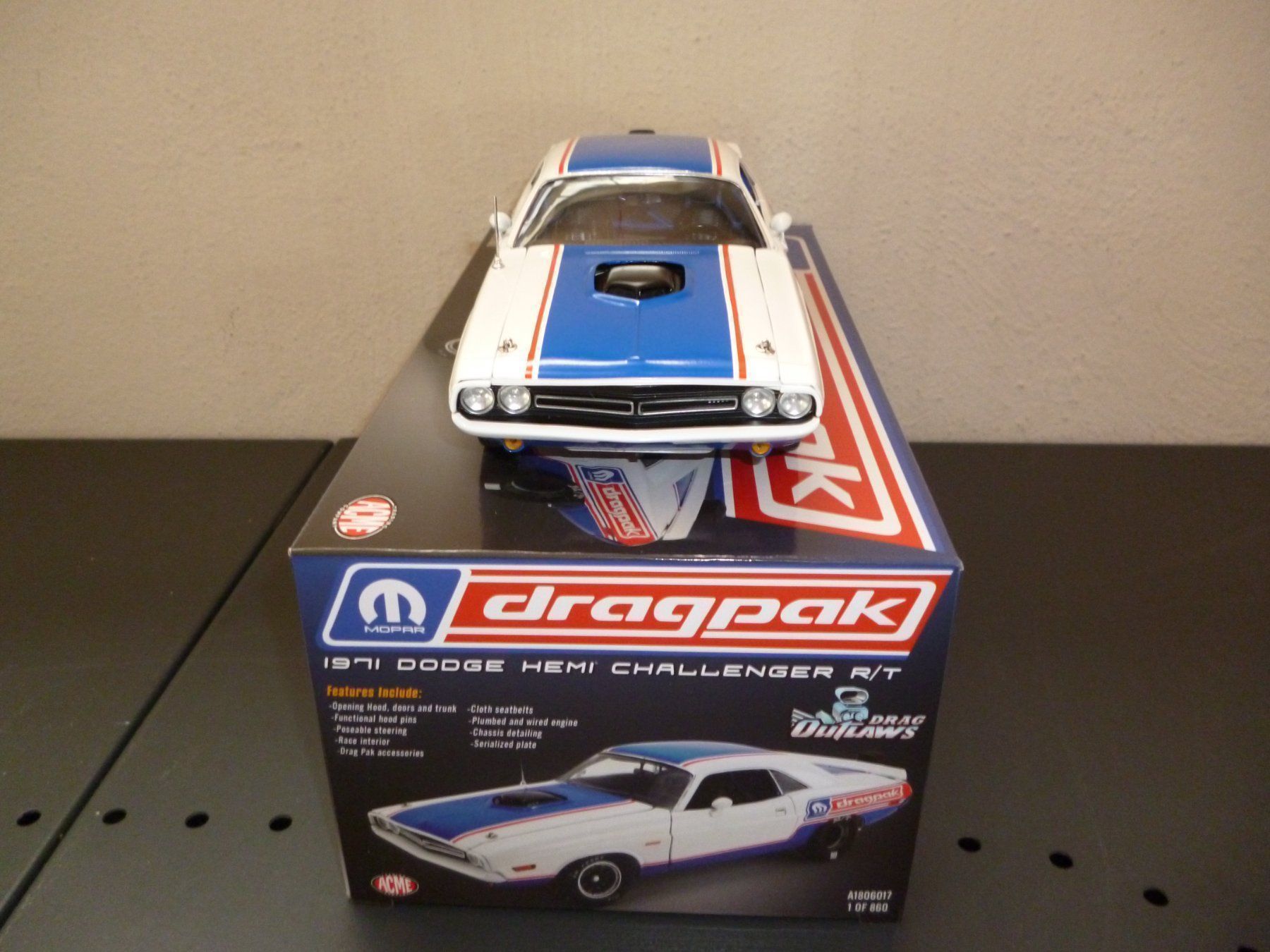 Dodge Modellautos: Dodge Challenger 1971 Hemi-Dragster 1:18 ACME – Neu und originalverpackt aus Niederwil SG von Kaicorner03 2