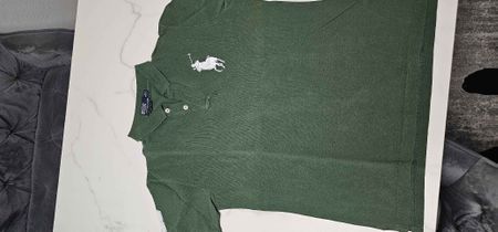 Polo Ralph Lauren vert foncé, taille M