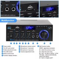 Musik HiFi Verstärker Bluetooth 800W Party AUX Audio Stereo