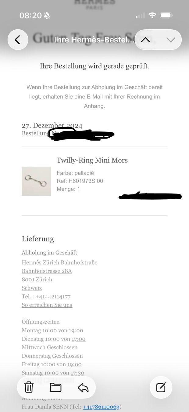 Hermès Bagues: Twilly-Ring Mini Mors – D'occasion à Zürich par danila.nnes 2