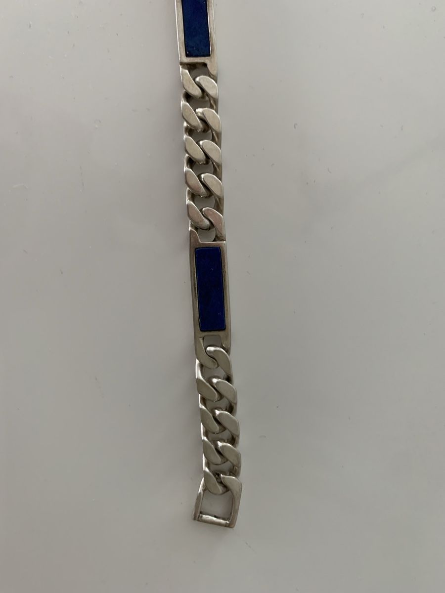Bracciali & Braccialetti: Silber-Armband Lapislazuli – Usato da Schaan venduto da irmgarda02 1