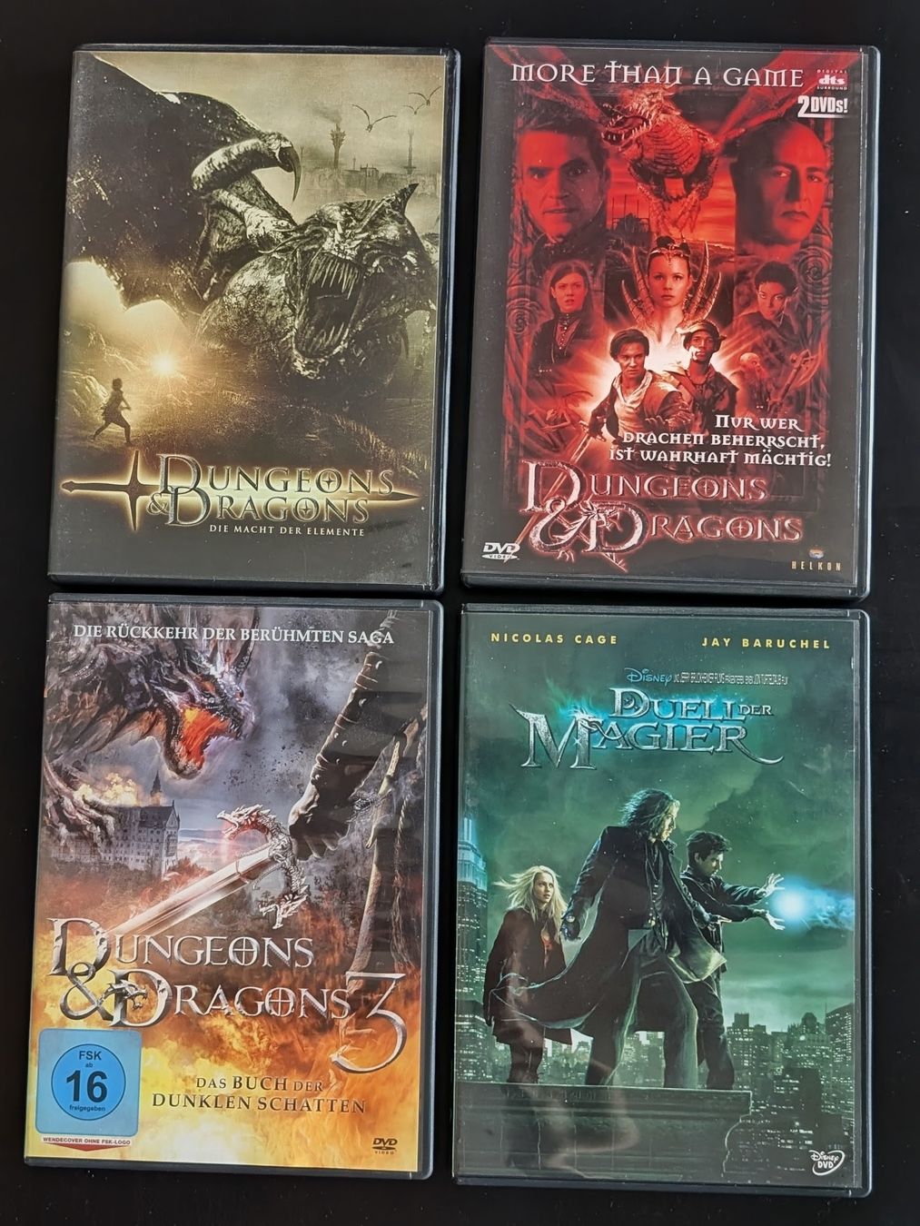Tutti i DVDs: Dungeons & Dragons und Duell der Magier DVDs – Usato da Wädenswil venduto da Wolfsblutig