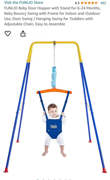 Door Frame Baby Door Jumper With Tray Jolly Door Frame Baby