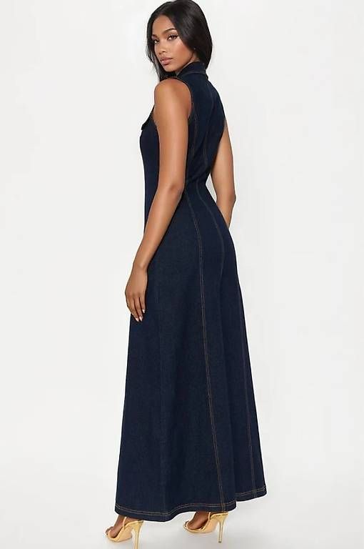 Vestiti: NEW Jeanskleid XS Maxi – Usato da Merlischachen venduto da GlamGarb 1