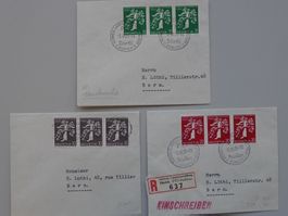 1939 (LANDI) Rollenmarken: Z25a, Z26a, Z27a, Kat: 315.-