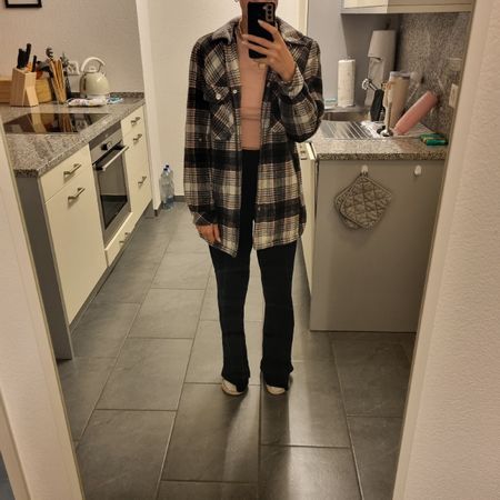 Tally Weijl Übergangsjacke XS kariert Blogger Style