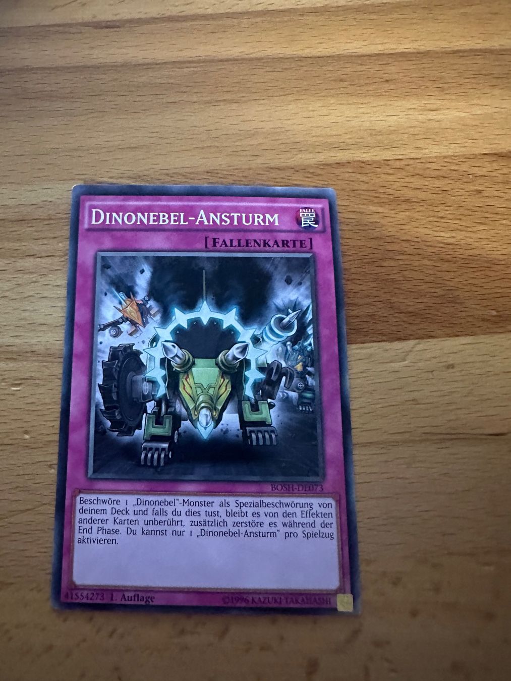 Yugioh Carte collezionabili: Dinonebel-Ansturm Fallenkarte BOSH-DE073 – Nuovo (secondo la descrizione) da Schaan venduto da Hermine2018