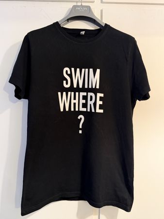 T-shirt Moschino Swim L cotone nero