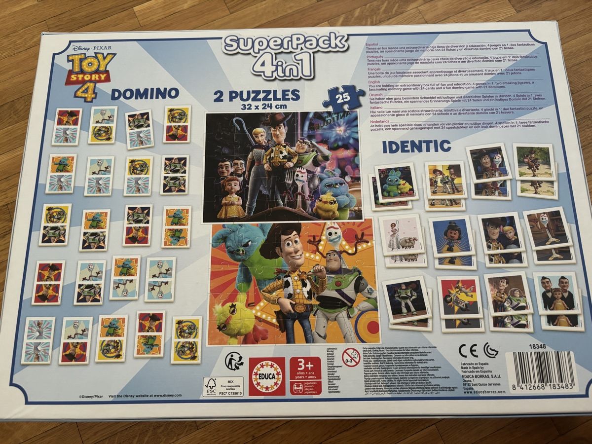 Educa Puzzle: Pack jeux 4in1 Toy Story. Educa – Usato da Chêne-Bougeries venduto da CeliaMate 2