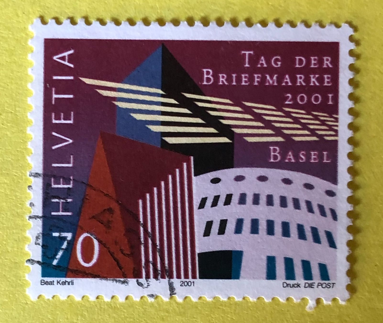 Tutti i francobolli: Nr.1038 GESTEMPELT Moderne Architektur in Basel 2001 – Usato da Aarau venduto da Billa007