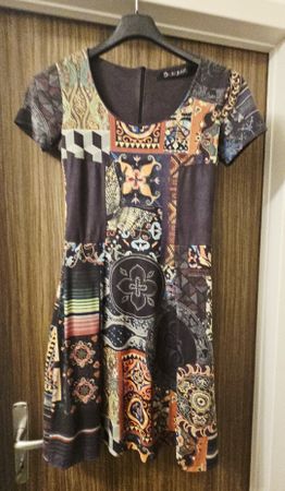 Desigual Kleid, Gr. S, Patchwork-Design, Top Zustand!