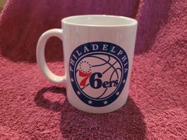 Coole weisse Kaffeetasse Philadelphia 76ers neu!