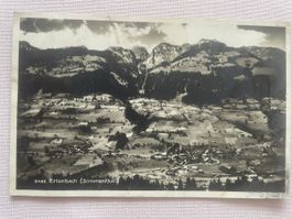 Ansichtskarte Erlenbach im Simmental gelaufen