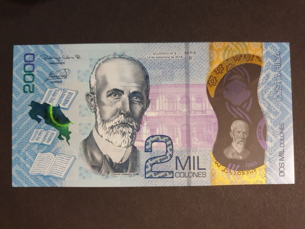 Costa Rica, 2.000 colones 2018 PW281 UNC Polymère | Kaufen auf Ricardo