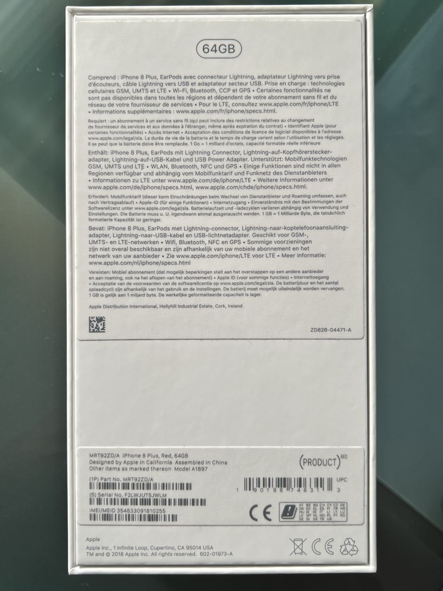 Apple Portables: iPhone 8 Plus RED 64GB mit Hülle – D'occasion à Kradolf par Sulgi 7
