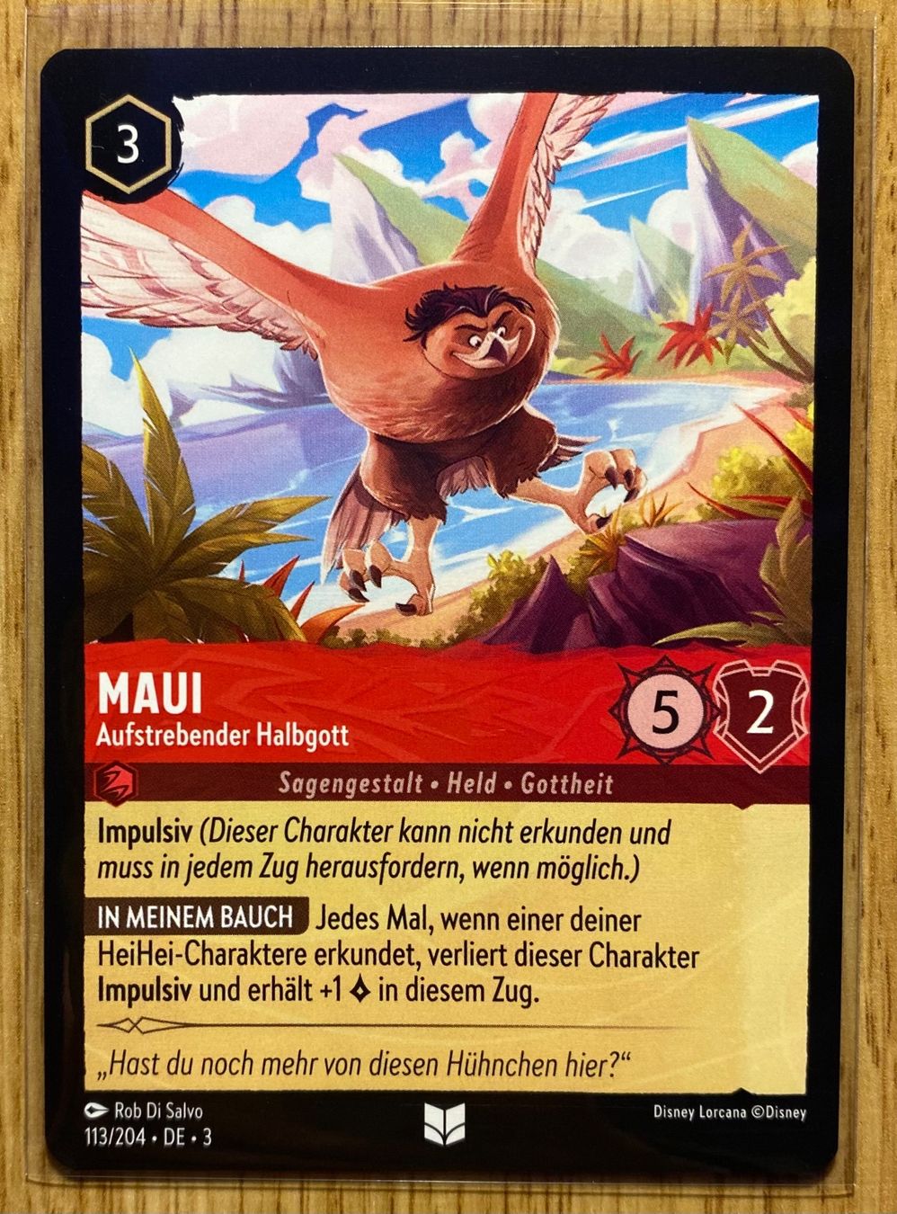 Disney Cartes à collectionner: Maui DE 113 Disney Lorcana 3 – Neuf (Voir description) à Rafz par SaintCruz