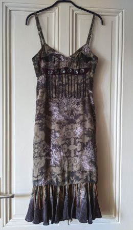 ODD MOLLY : Robe 100% soie look charleston S