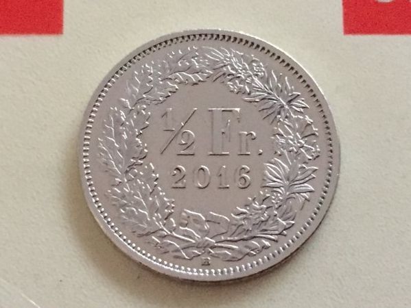 Tutti le monete: 1/2 Franken 2016 vz – Usato da Elsau venduto da herbybay