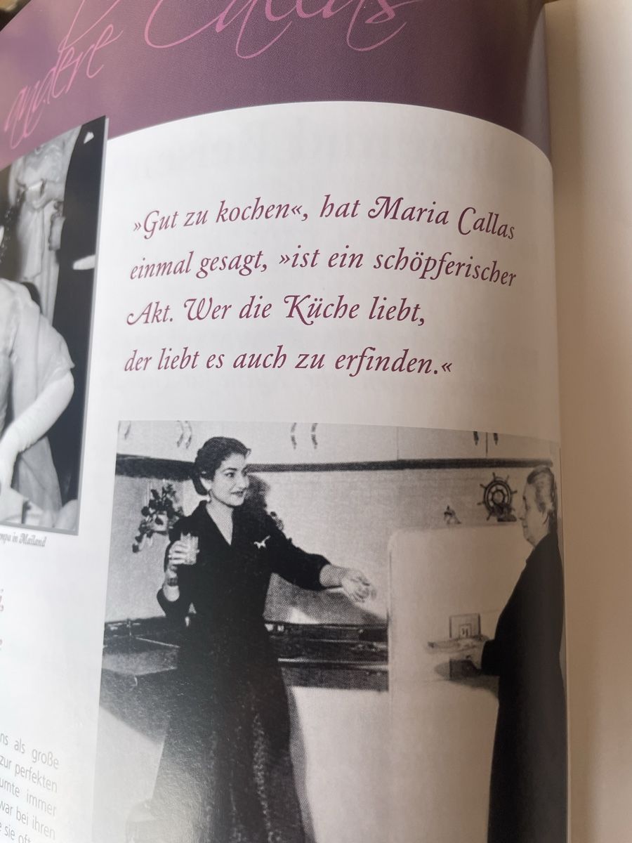 Libri: Maria Callas Lieblingsrezepte Buch + CD – Nuovo (secondo la descrizione) da Wildensbuch venduto da Mangosteen7 4