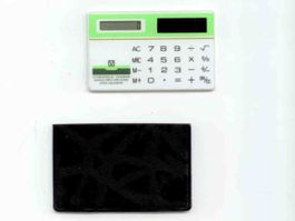 Kult-Taschenrechner solar/mini Schweizerische Volksbank