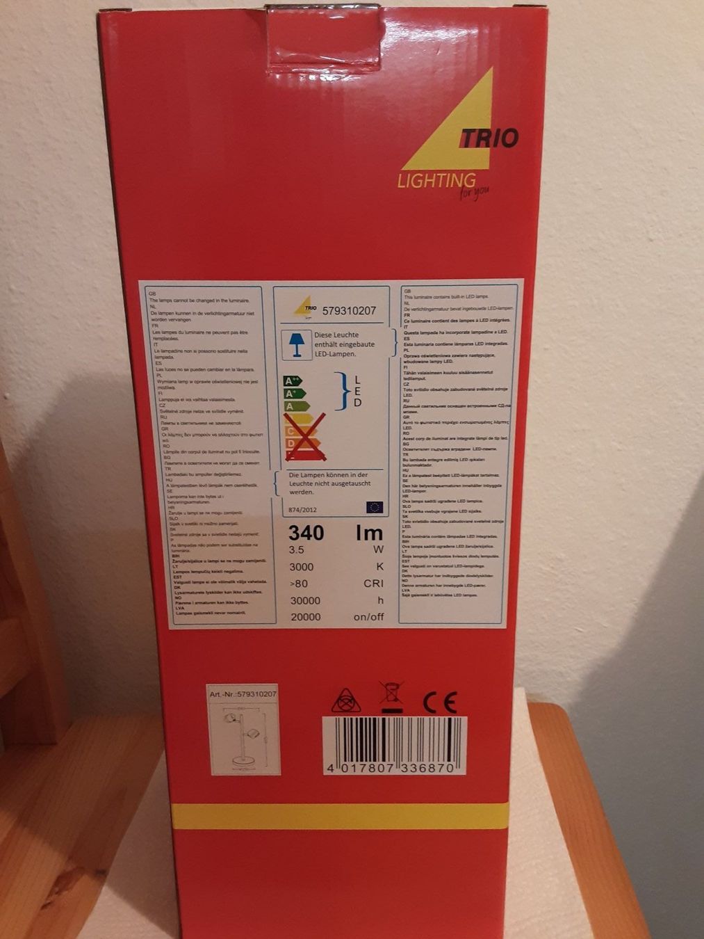 Lampade: Trio Leuchten LED Tischleuchte Shark – Nuovo e nell'imballaggio originale da Glattfelden venduto da Roman2504 2