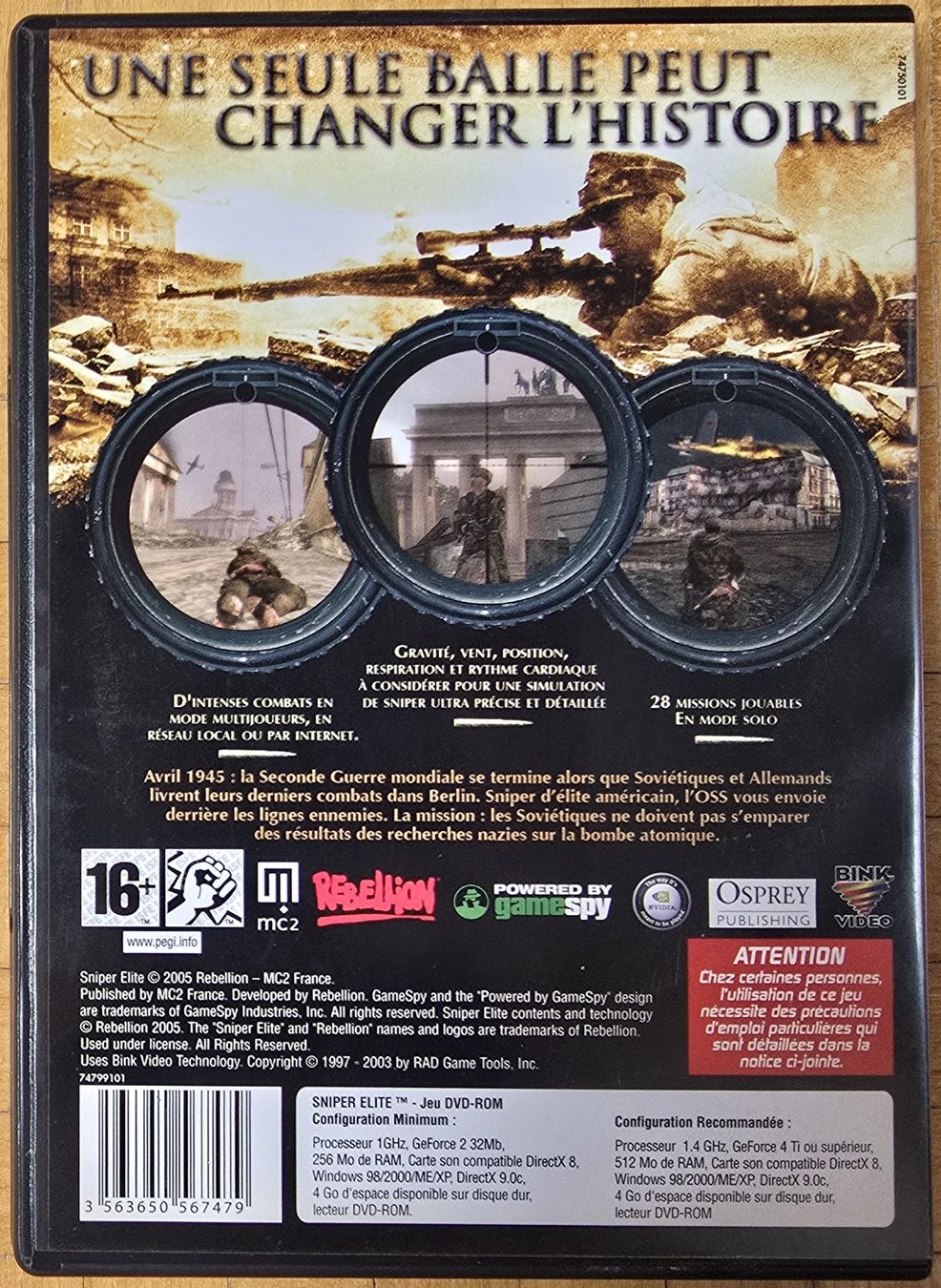 Microsoft Giochi: PC : Sniper Elite – Usato da Froideville venduto da xXSebastienXx 1
