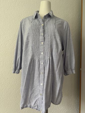 Blau-weiss gestreifte Bluse, Gr. 44/46