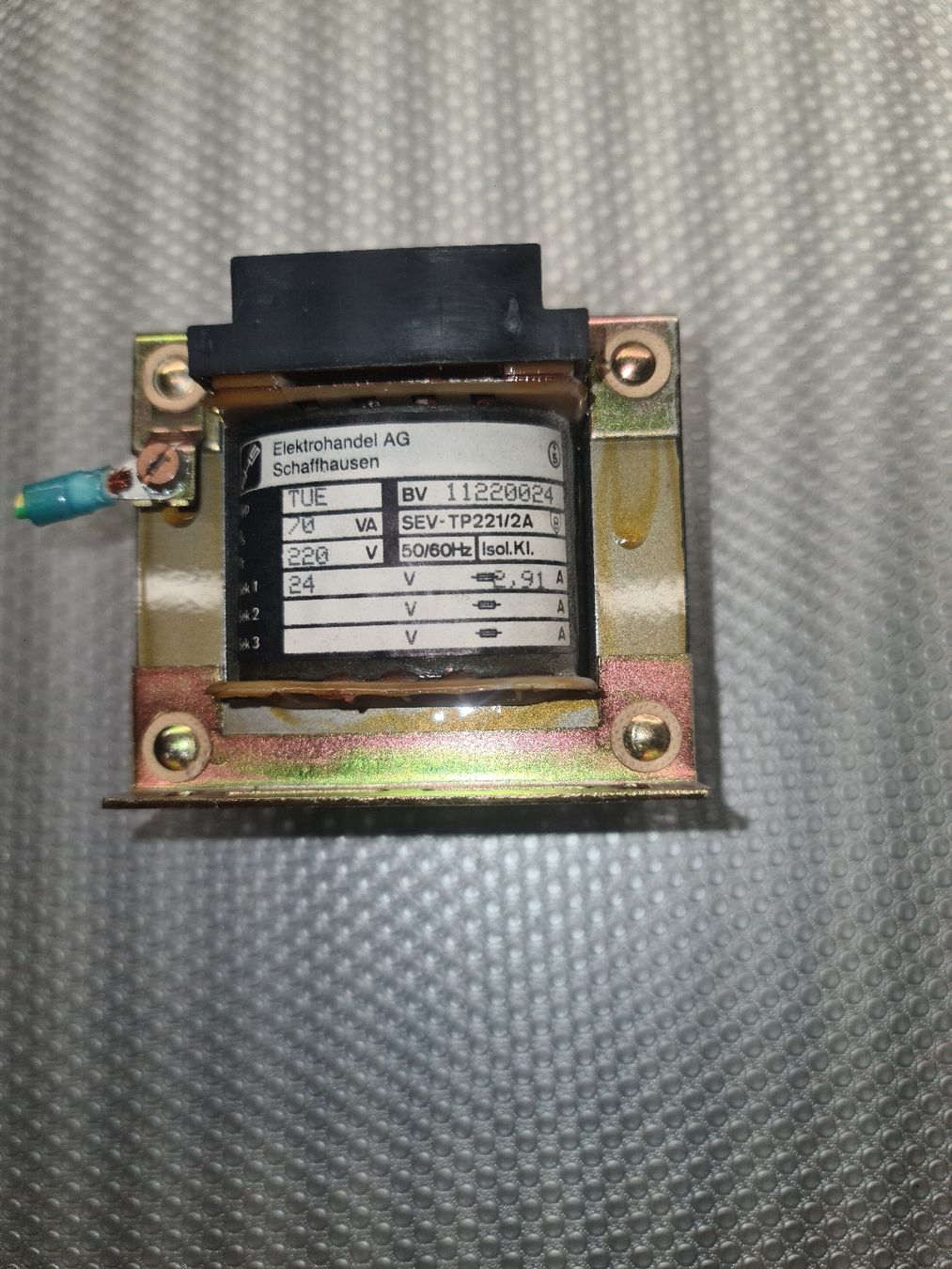 Metall- & Schlosserei Sonstiges: Eisenkerntrafo 230/24V – Gebraucht aus Neunkirch von MaElekt 1