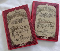Gartenlaube Kalender 1888 und 1889 gebunden guter Zustand