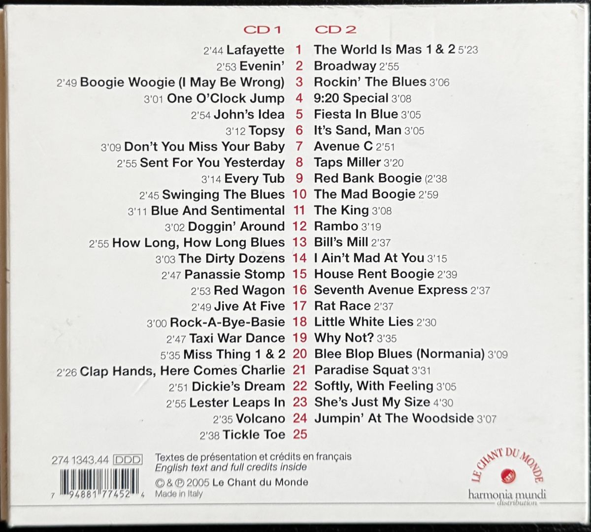 CD: 2xCD Count Basie - Swinging The Blues – Usato da Zürich venduto da tomakomai 1