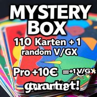 Mystery Box: 110 Pokemon Karten + 1 Random V/GX 🔥