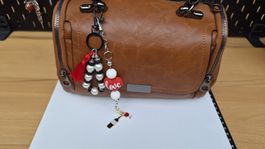 Schlüsselanhänger Taschenanhänger mit Herz und Flasche, neu
