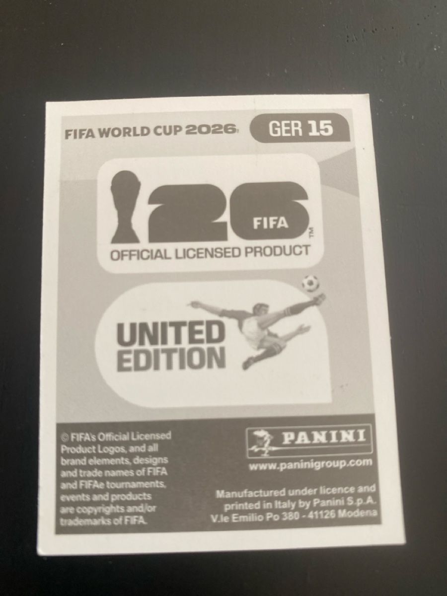 Panini Sammelbilder & Trading cards: PANINI GER 15 – Gebraucht aus Baden von Dunkelheit 1