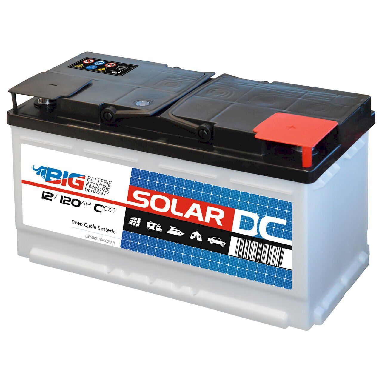 Elettrotecnica: BIG Solarbatterie 120Ah 12V C100 – Nuovo e nell'imballaggio originale da Bottighofen venduto da zaap 1