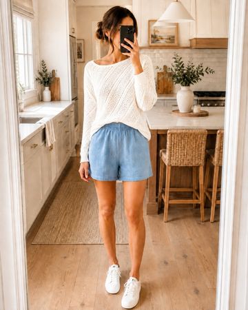 Damen Häkelpullover S/M Creme Weiss Strickpullover