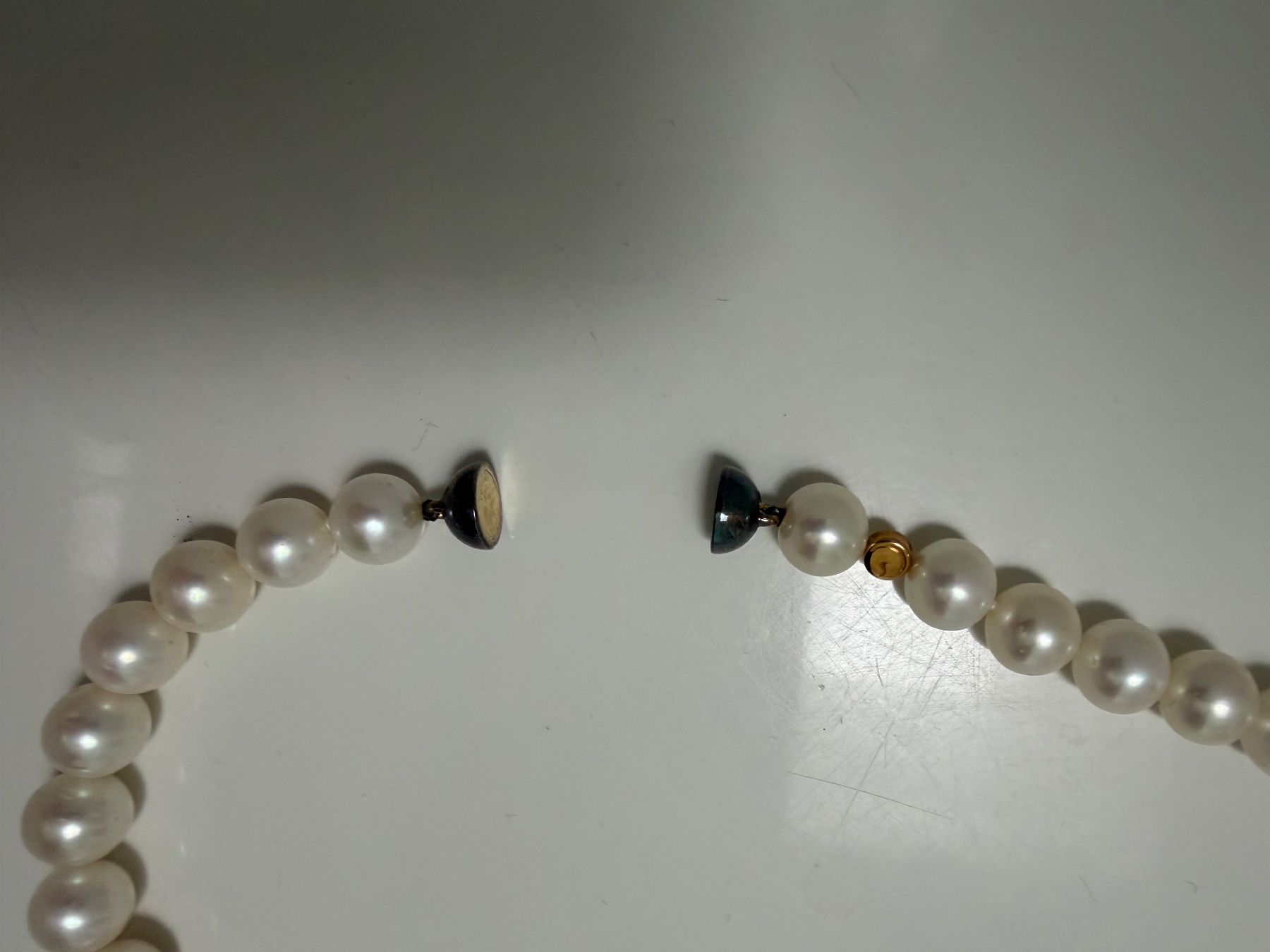 Catenine: Edles Zuchtperlen-Set Collier & Armband weiss – Usato da Schaffhausen venduto da OHara84 2
