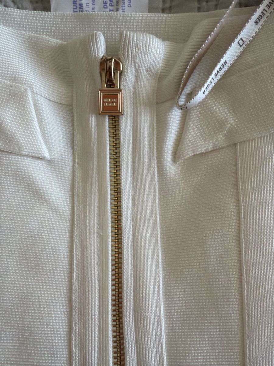 Jupes: Jupe Herve Leger blanche fermeture éclair taille XS – Neuf (Voir description) à Les Acacias par Janar 2