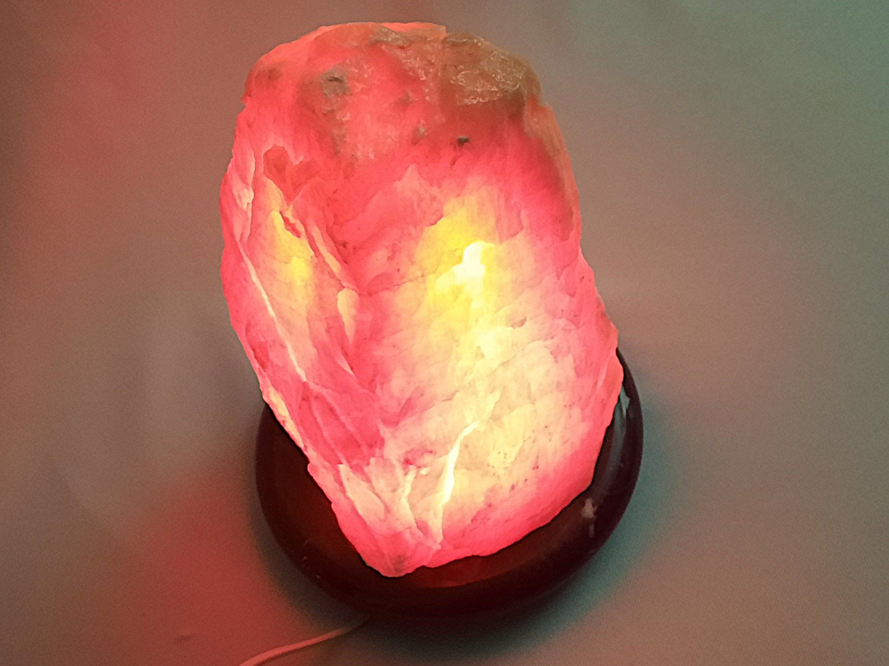 Lampade: Orangecalcit/Selenit Steinlampe – Usato da Beinwil am See venduto da Restwert_Beinwil 2