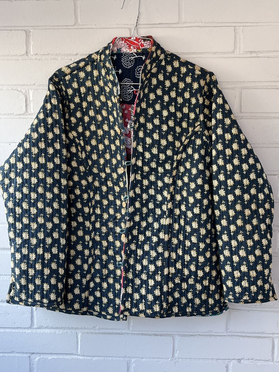 Giacche: Reversible Patchwork Jacket – Handmade in Jaipur – Nuovo e nell'imballaggio originale da Chiasso venduto da Pat_chuli 2