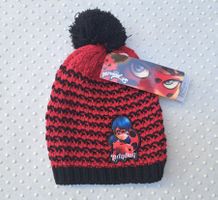 NEU! Ladybug Mütze für Kinder mit Bommel 8-9 Jahre