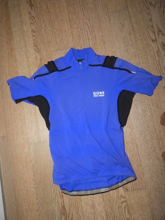 Velo Trikot Gore Bike Wear blau kurzarm, Grösse M