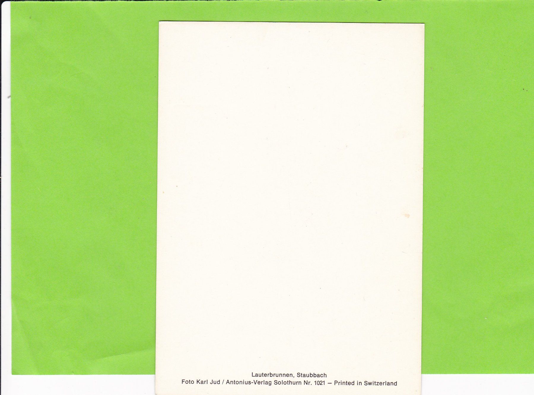 Cartoline postali: Lauterbrunnen-Staubbach – Usato da St. Peterzell venduto da neckertal 1