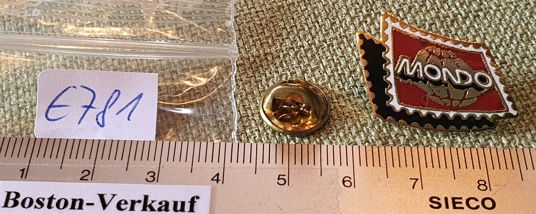 Spille: E781 - Pin Mondo - Mondo Marke – Usato da Reinach BL venduto da Boston-Verkauf 2